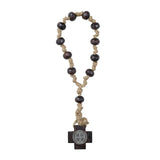 St Benedict Wood & Jute Door Rosary