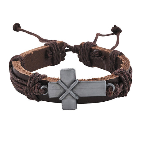 Threads of Faith Bold Cross Bracelet