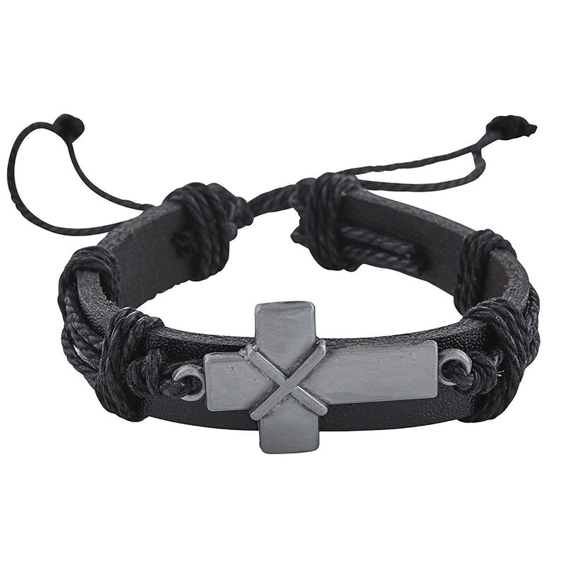 Threads of Faith Bold Cross Bracelet