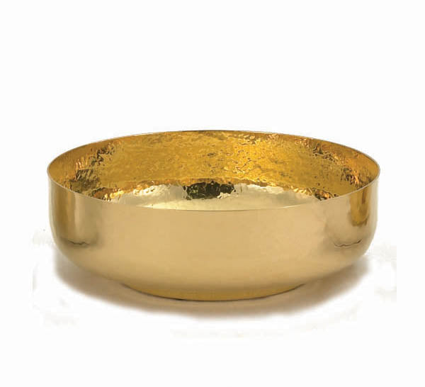 24kt Gold Open Bowl Cibora with Hammered Finish B68G