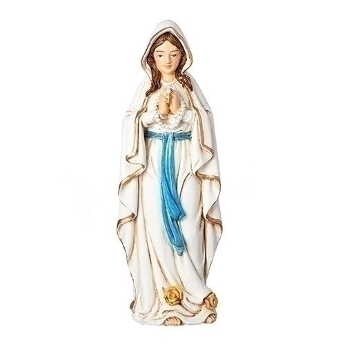 Our Lady of Lourdes 4 inch boxed figure and holy card