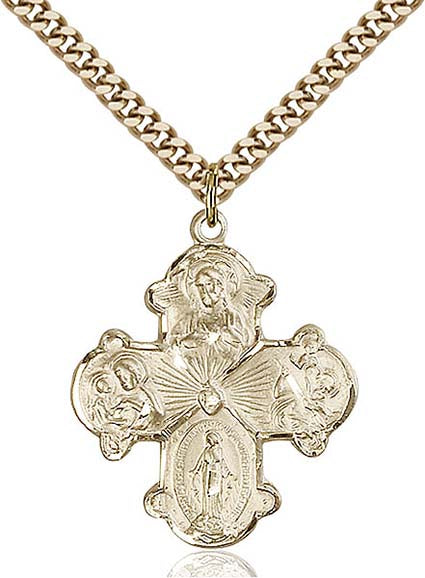Gold Filled 4-Way Pendant 0042GF24G