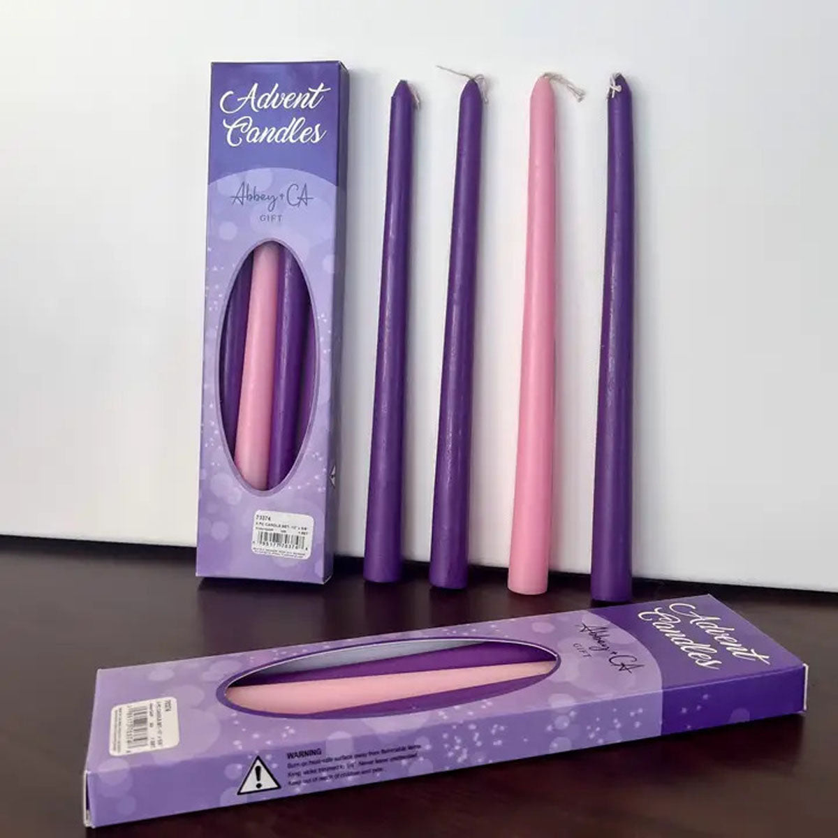 Deluxe Standard Advent Candles Set of 4 - 3/4 inch diameter