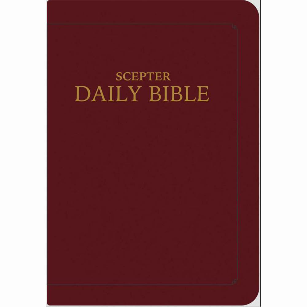 Daily Bible - Simulated Leather Burgundy