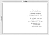 Personalized Madonna & Child Gold Foil Christmas Mass Cards - 50ct.
