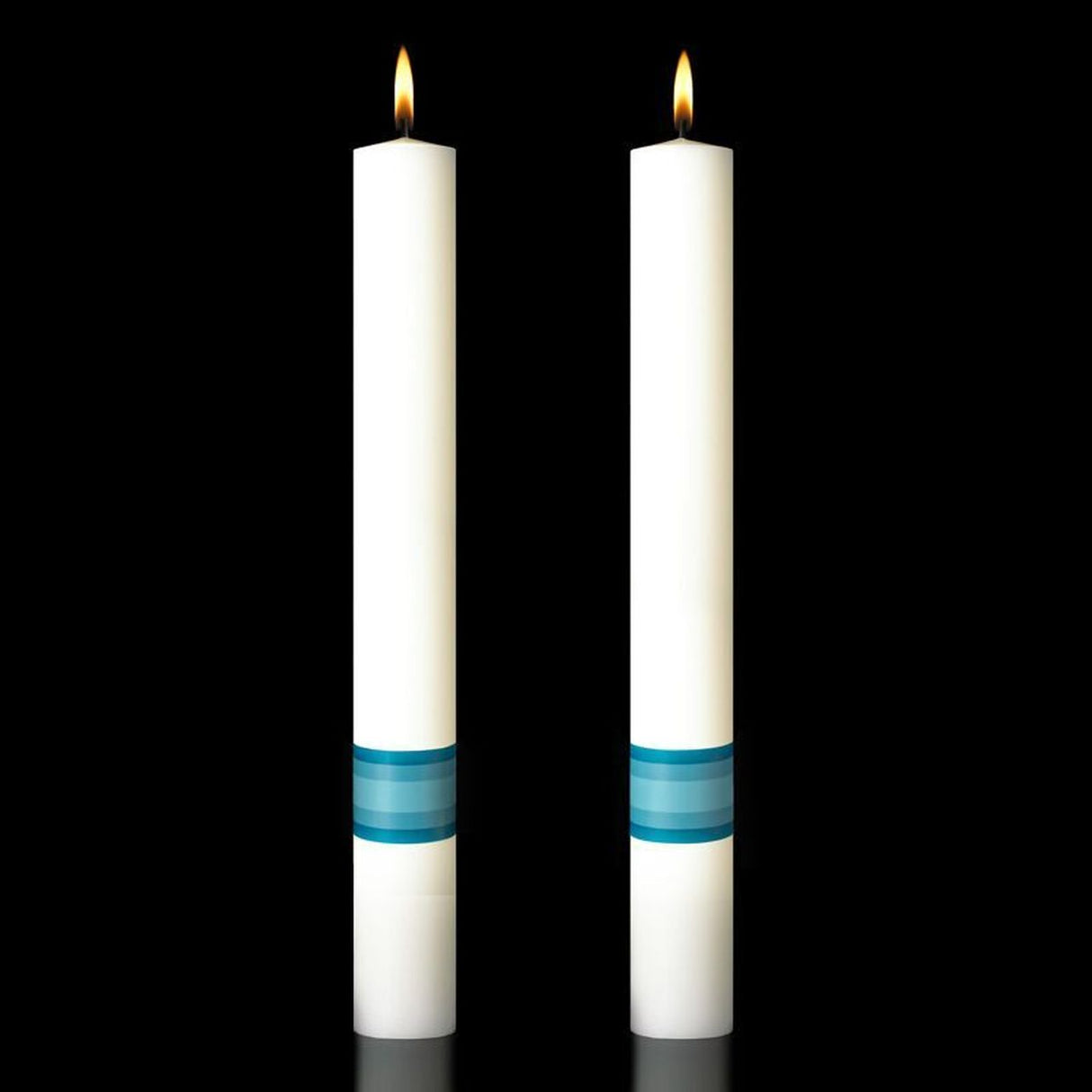 Divine Mercy Complementing Altar Candle Set - All Sizes