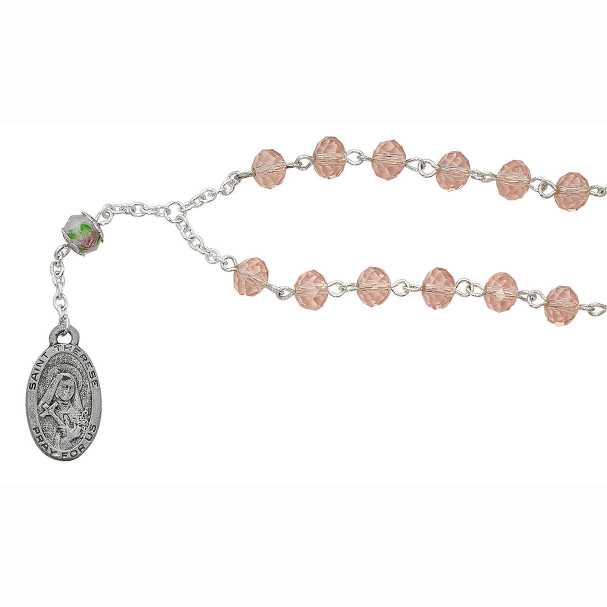 Chaplet of Saint Therese with Prayer Card