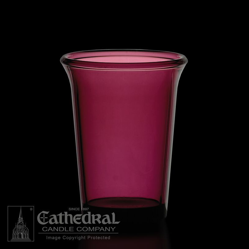24 Hour Purple Votive Glass 12ct