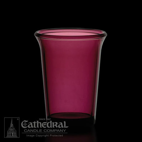 24 Hour Purple Votive Glass 12ct
