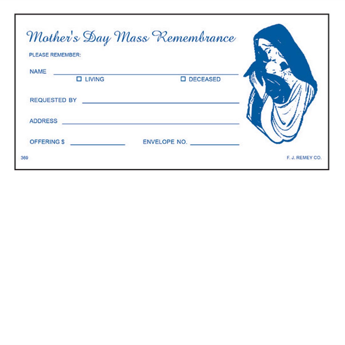 Mother's Day Offering Envelopes no.368 - 500ct Box
