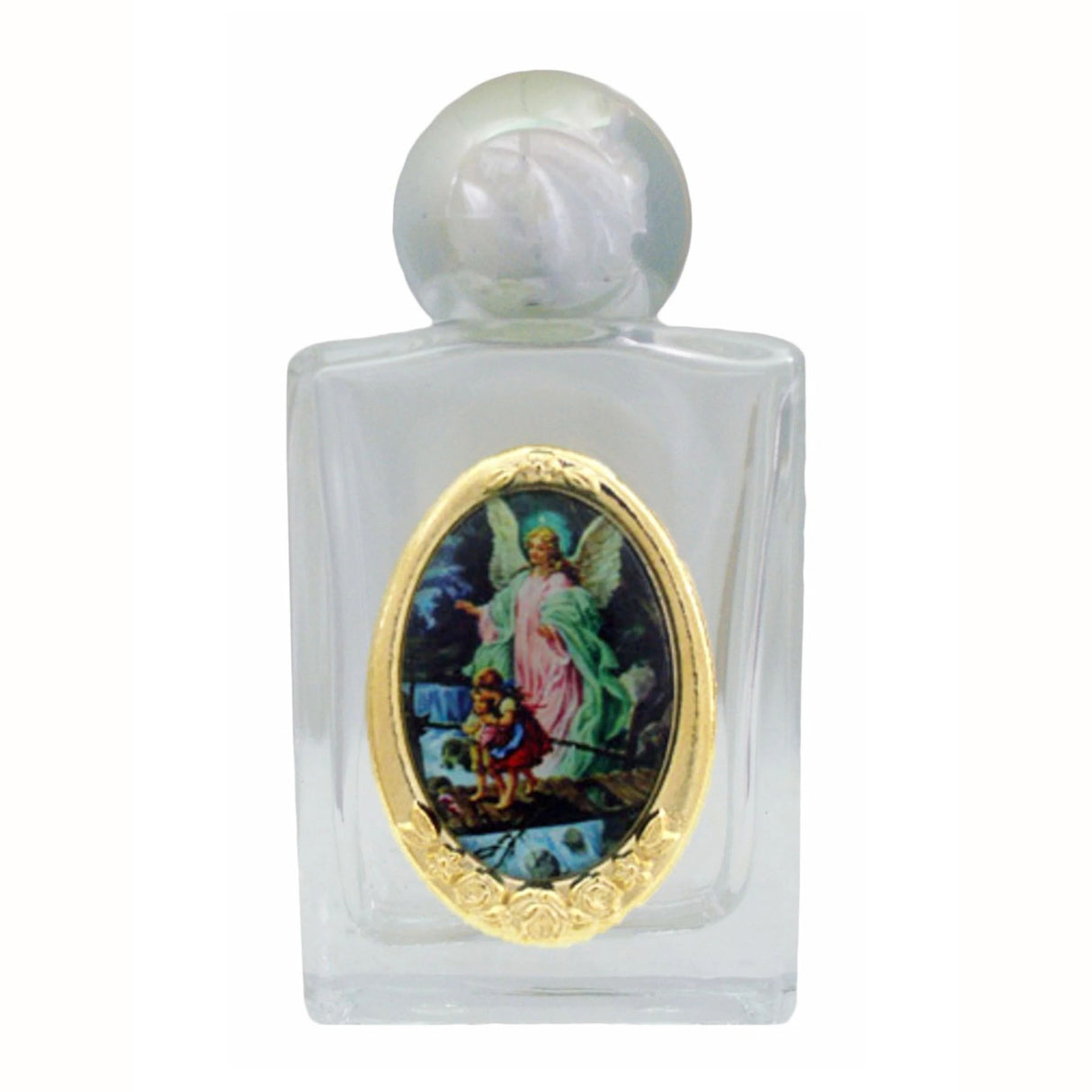 Guardian Angel Holy Water Bottle in Glass