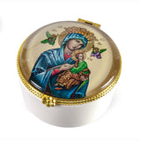 Our Lady of Perpetual Help Round Porcelain Box 5991-218