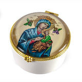 Our Lady of Perpetual Help Round Porcelain Box 5991-218