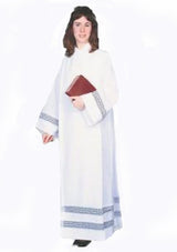 Women's Alb with Lace Bands 4995