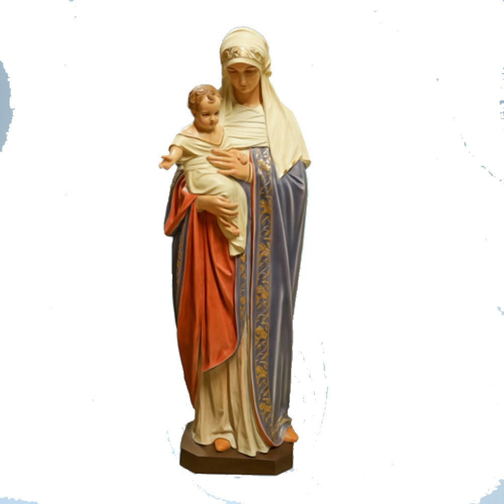 60 inch Bernese Mary & Child Statue (Made to Order)