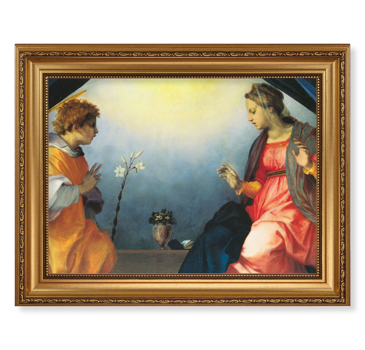 Gold Framed Annunciation by Sarto 12x16 inches