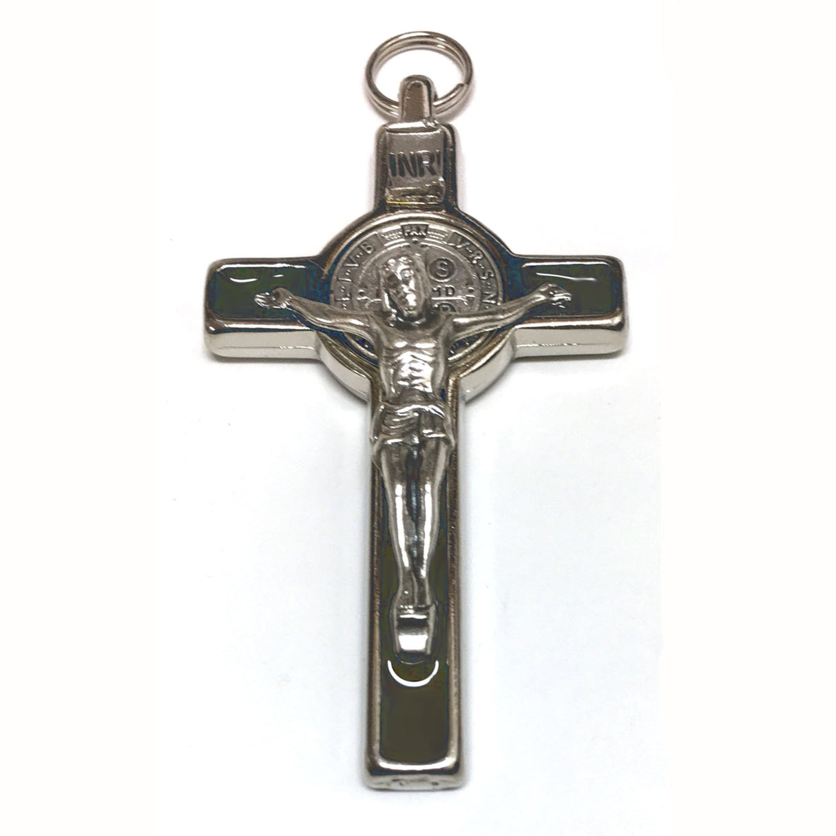 3 inch Brown Enameled St. Benedict Crucifix on Cord