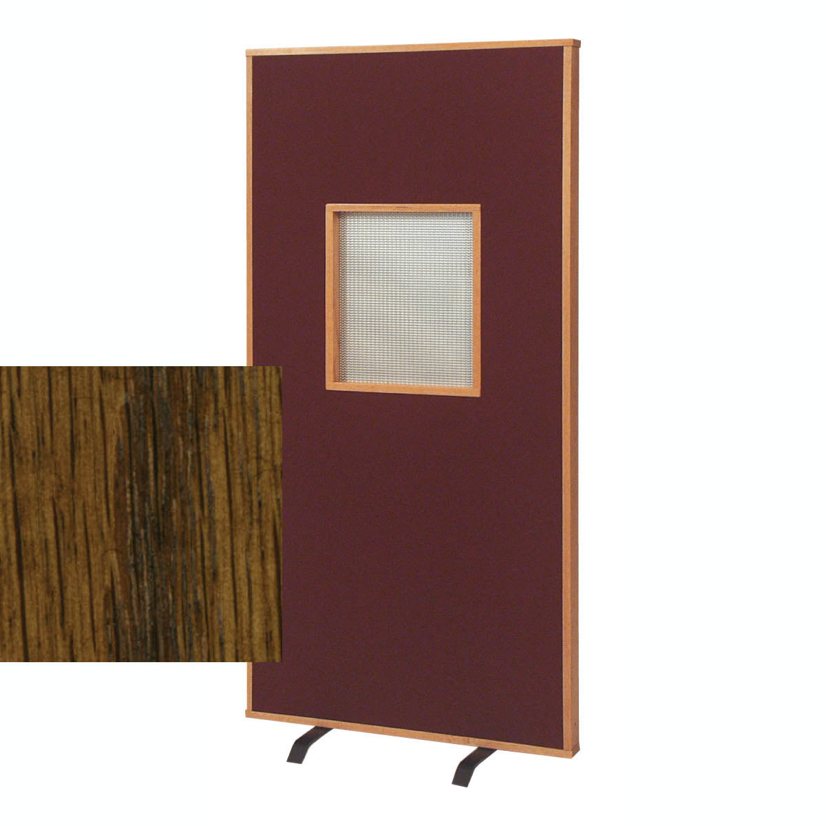 Confessional Screen with Opening in Dark Oak Finish W176