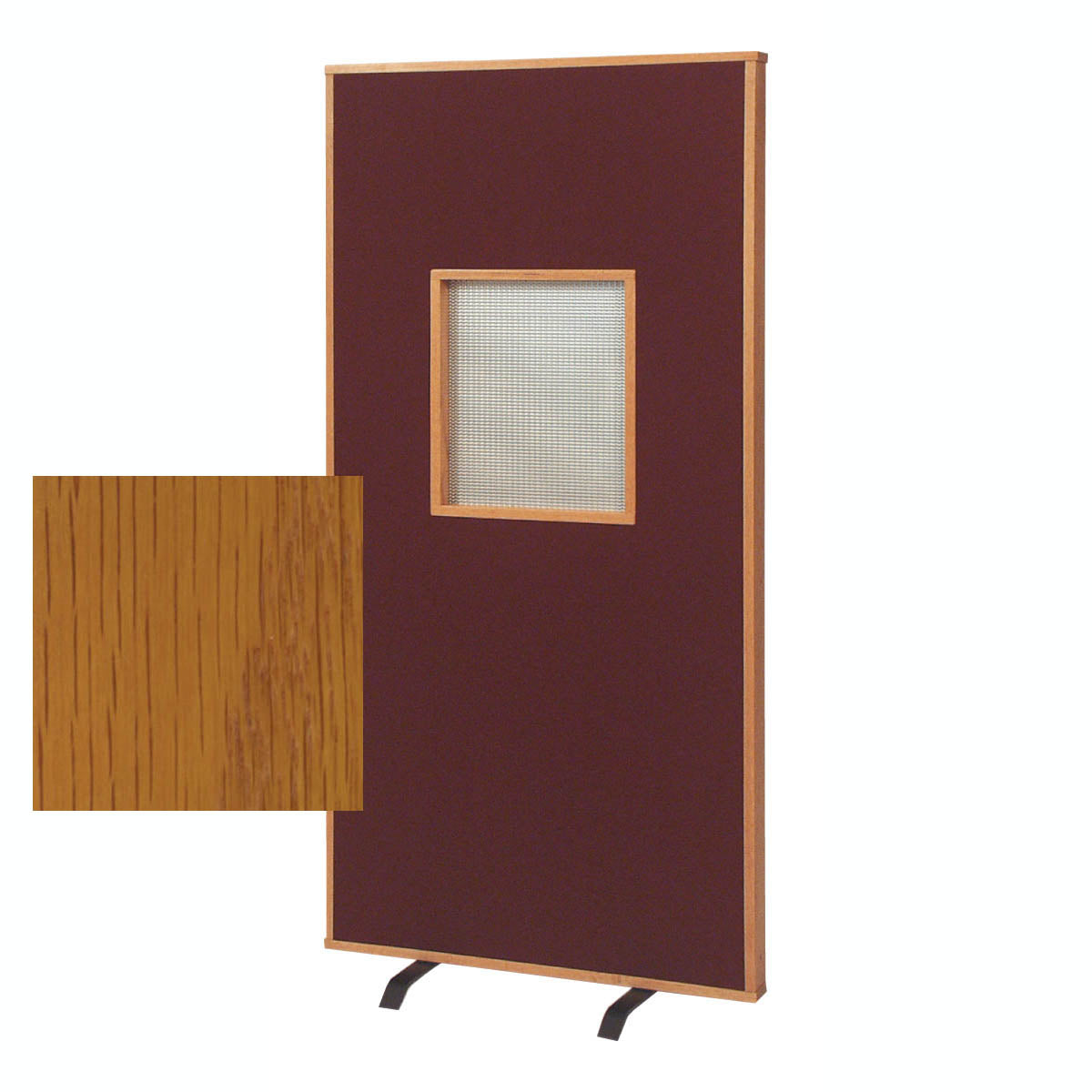 Confessional Screen with Opening in Golden Oak Finish W176