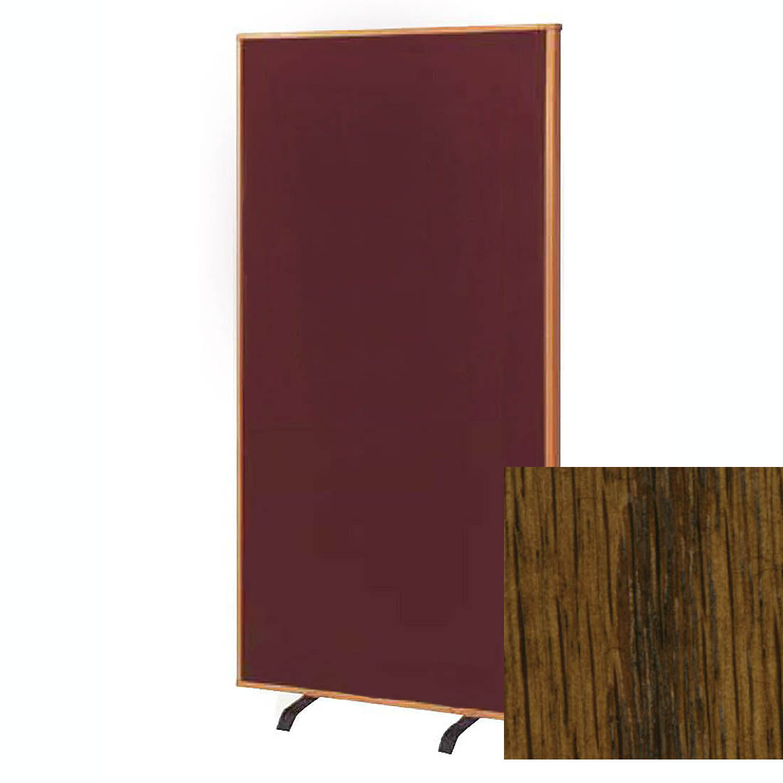 Privacy Screen In Dark Oak Wood Finish W175