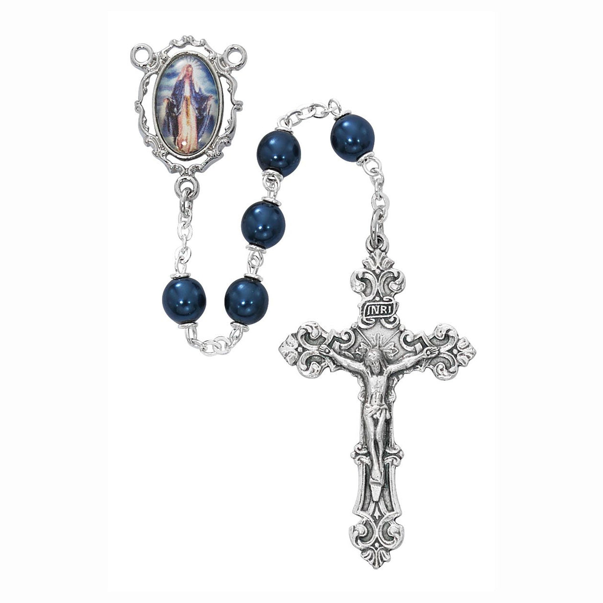 7mm Photo-Style Our Lady of Grace Rosary R770F