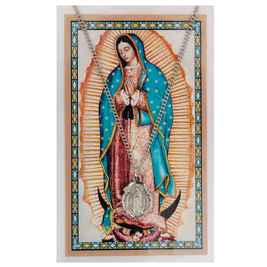 Our Lady of Guadalupe Pewter Medal & Prayer Card Set   PSD500OLG