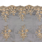 Two Tone Black & Gold Long Chapel Veil