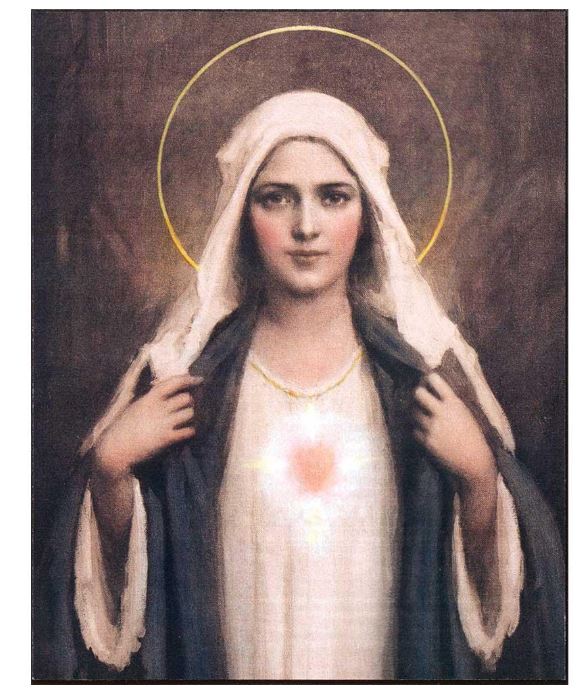Immaculate Heart by Charles Bosseron 8x10 Wall Plaque