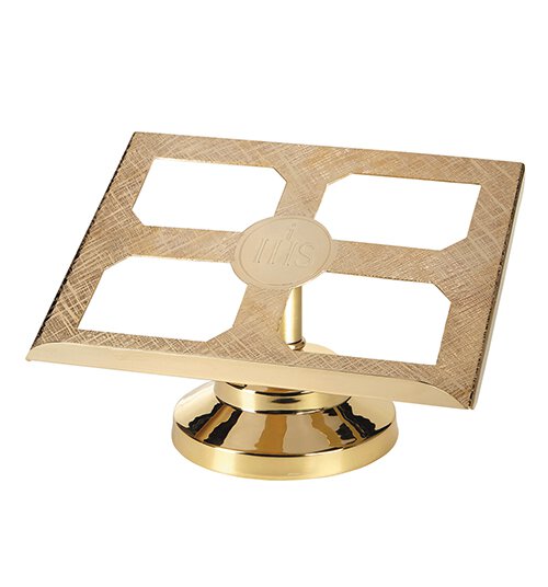 Brass IHS Missal Stand B3539