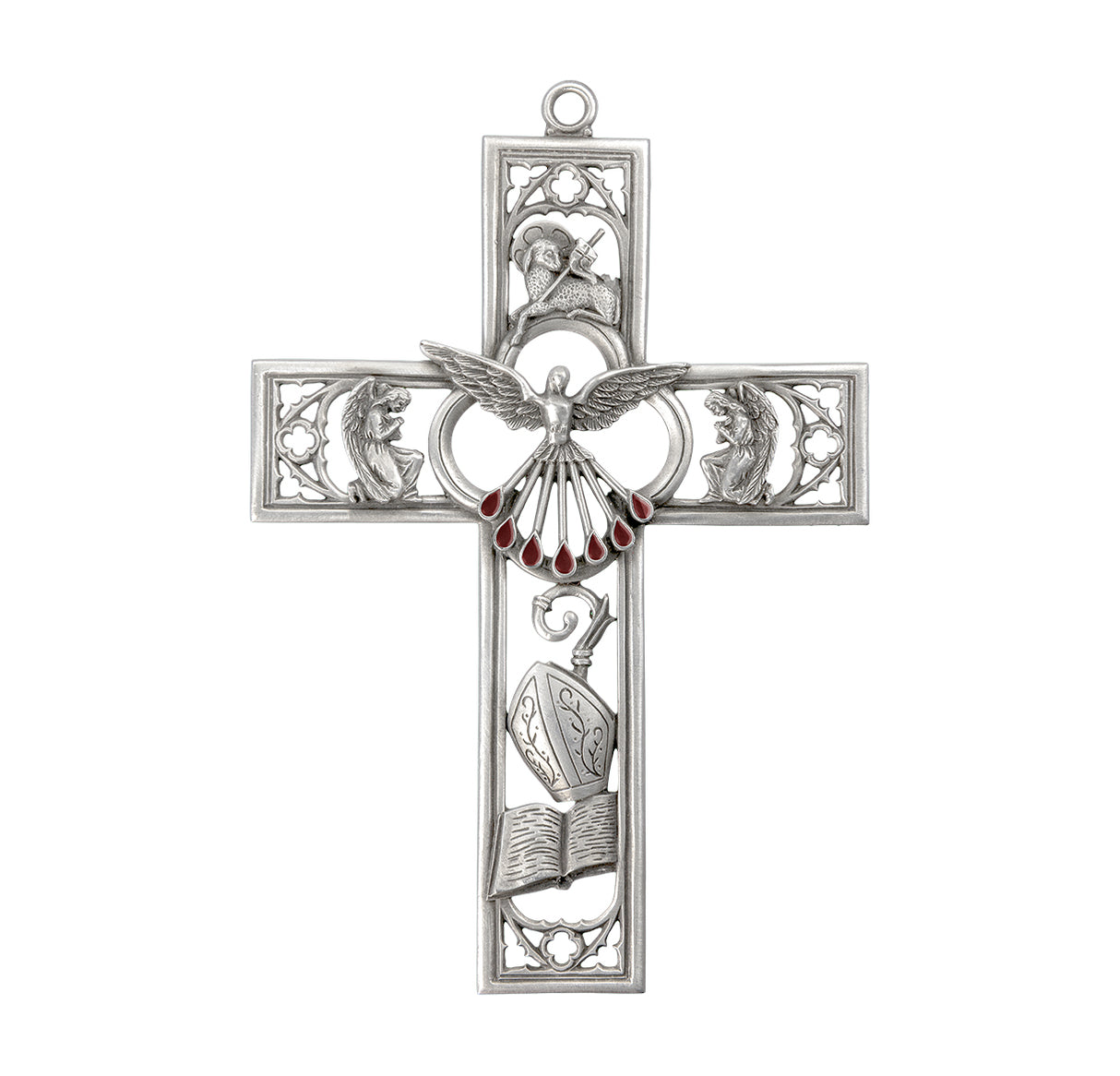 6 inch Cathedral Touch Pewter Confirmation Cross
