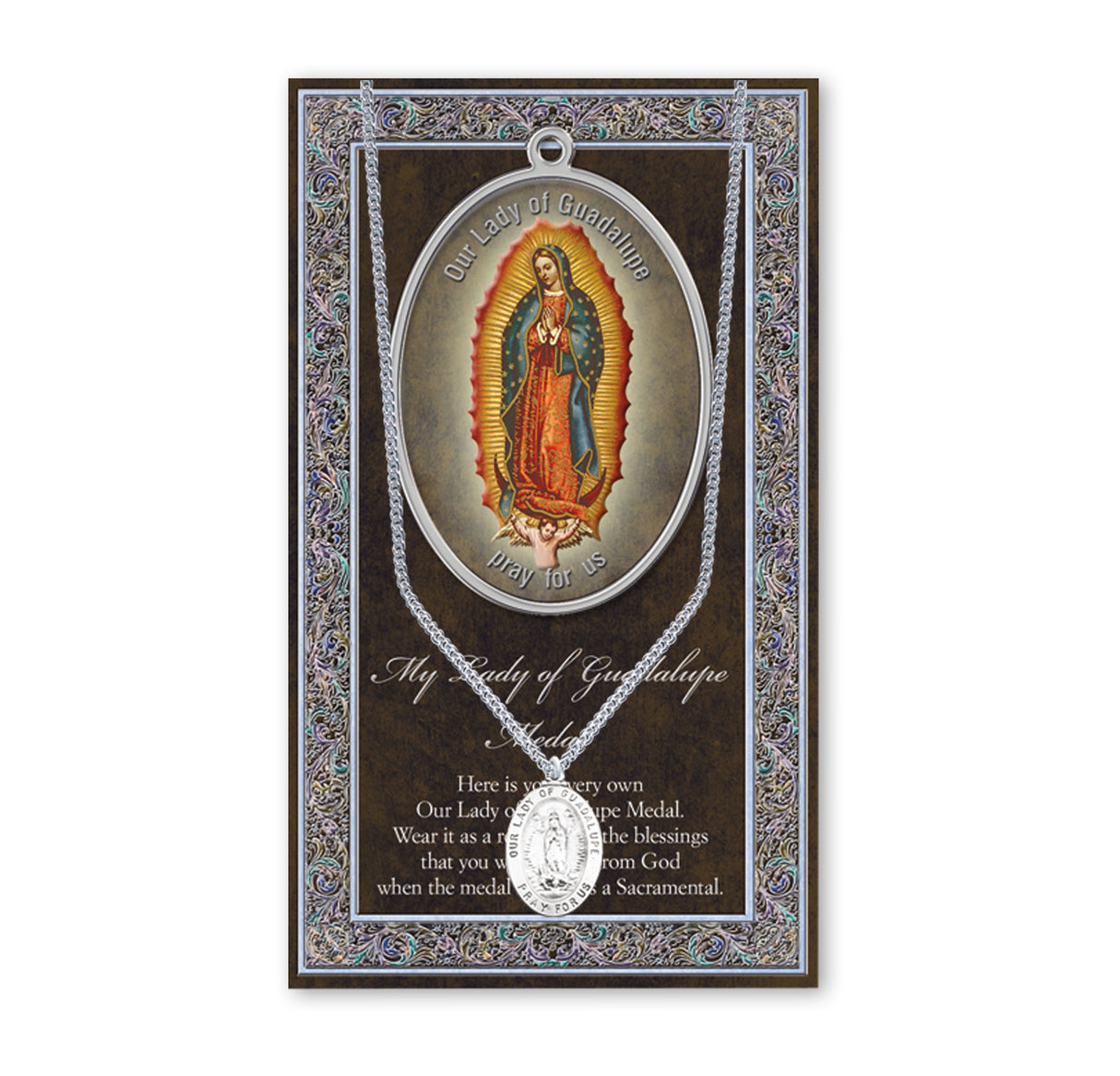 Our Lady of Guadalupe Prayer Bio Card & Pendant Set