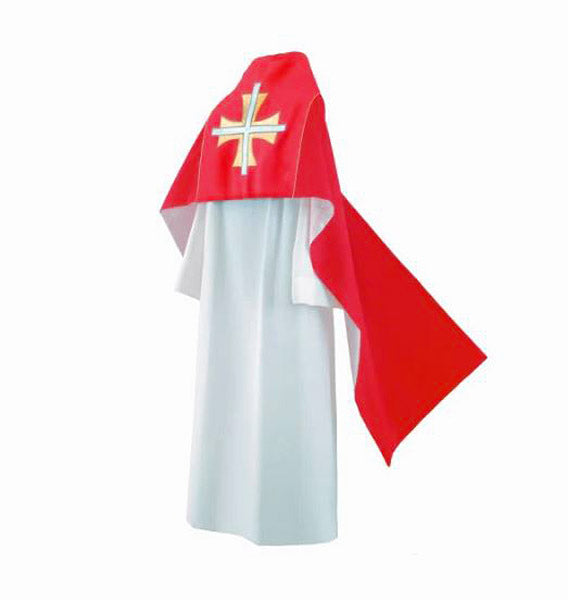 Red Thomas Cross Humeral Veil