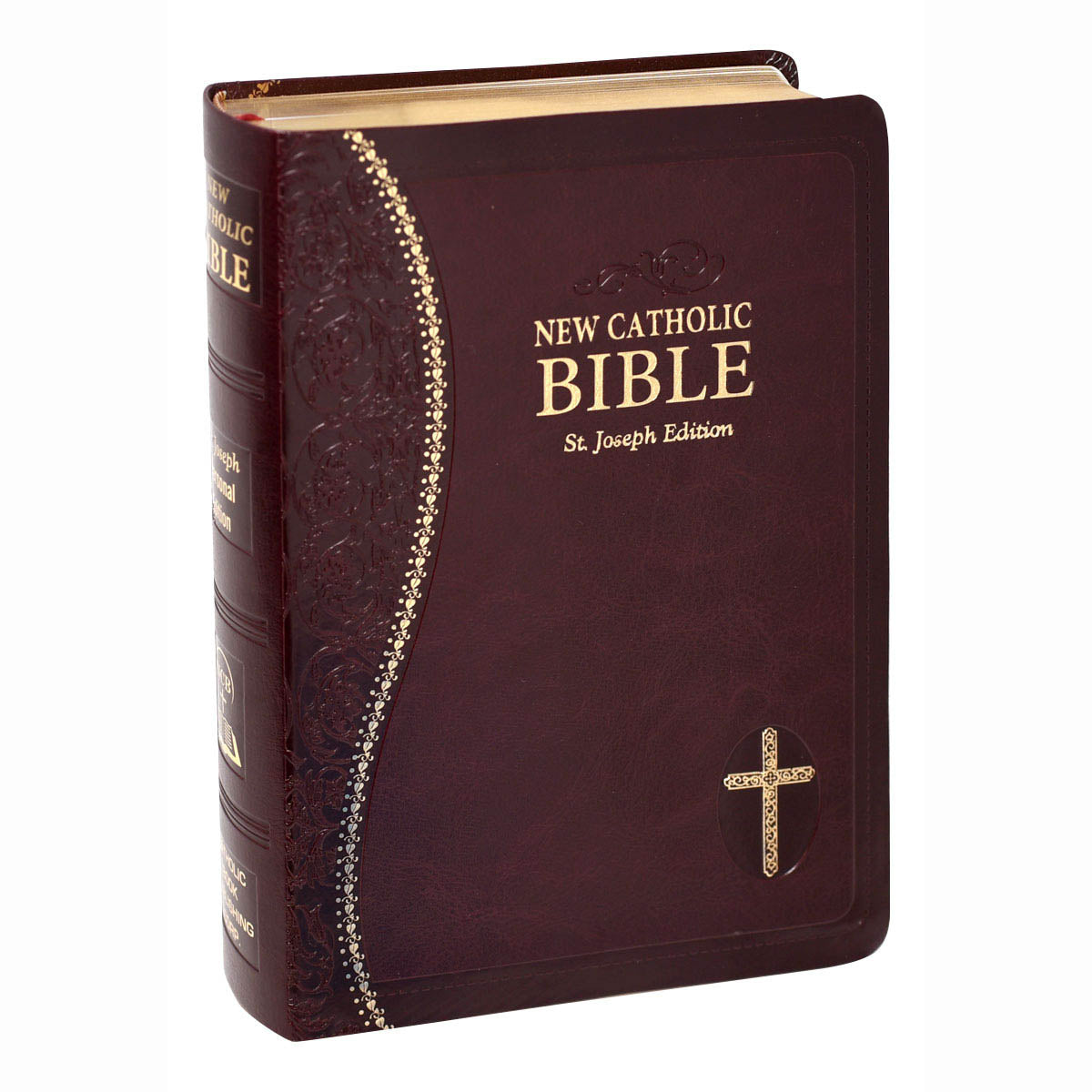Burgundy St. Joseph New Catholic Gift Bible 608/19BG