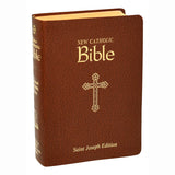 St Joseph New Catholic Bible Brown Imitation Leather 608/10BN
