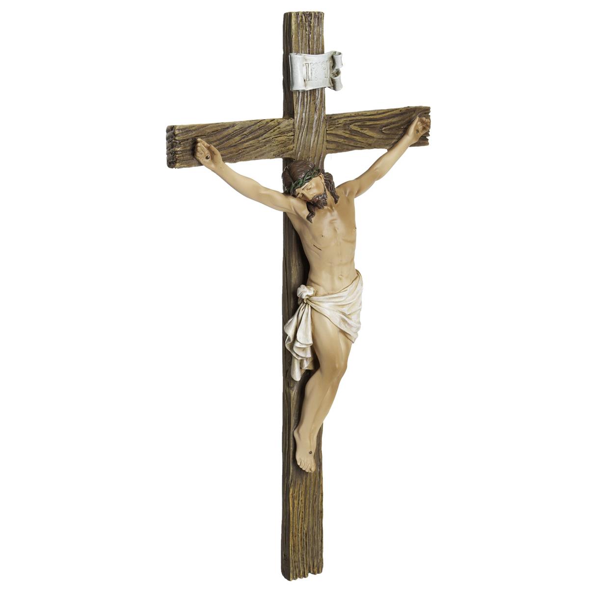 Renaissance Resin Crucifix - 13.75 inch