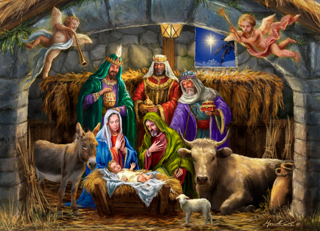 In the Manger Jigsaw Puzzle 1000 pieces