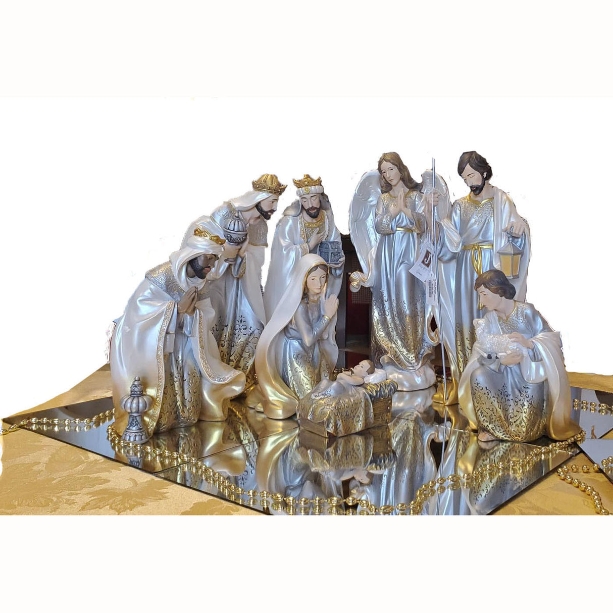 14 inch Gold Ombre Nativity Set 633351
