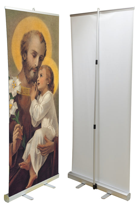 St Joseph Younger Banner - 78x33 inch Image with Stand