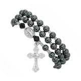 Hematite Twistable Rosary Bracelet