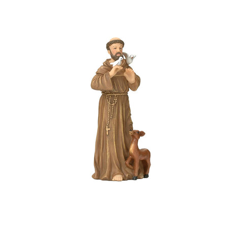St Francis of Assisi 3.5 inch boxed figure and holy card