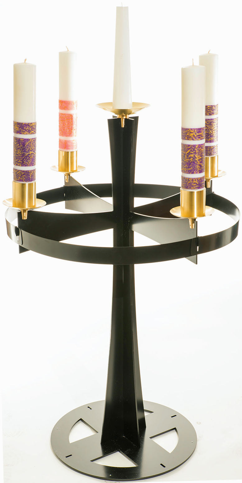 Easy-Store Black Advent Wreath Stand K613