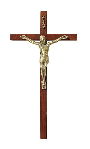 10 inch Walnut Value Crucifix M01G10