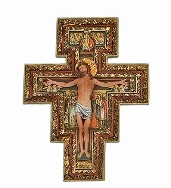 11 inch San Damiano Relief Crucifix