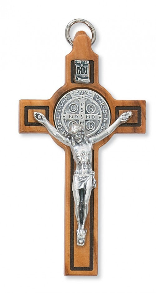 3 inch Olivewood St. Benedict Pendant