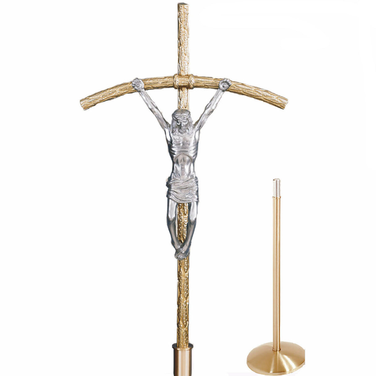 Papal Style Processional Crucifix - 77PC40