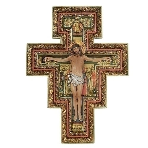18 inch San Damiano Relief Crucifix