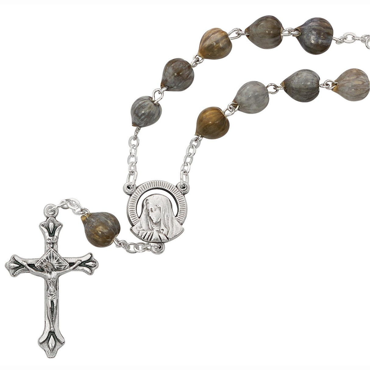 Job's Tears Auto Rosary AR74C