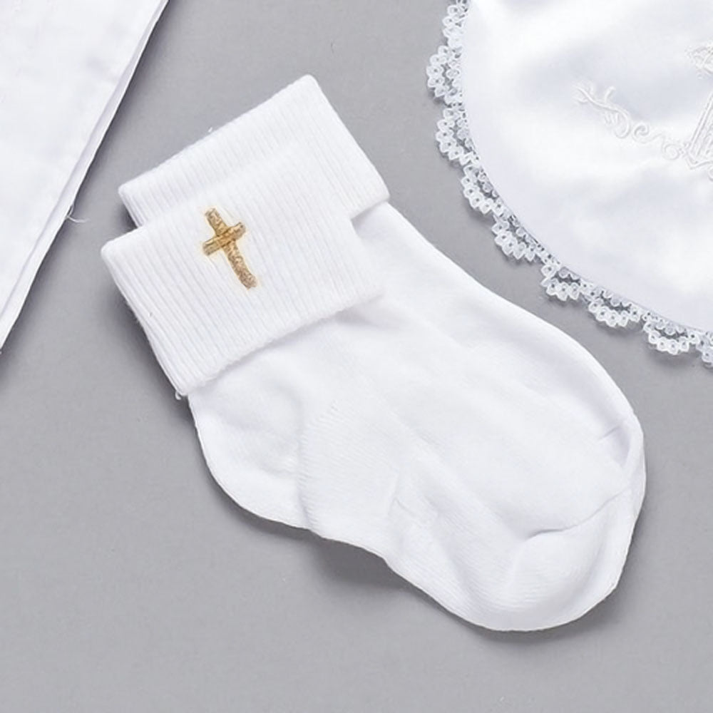 Baptismal Day Socks with Cross