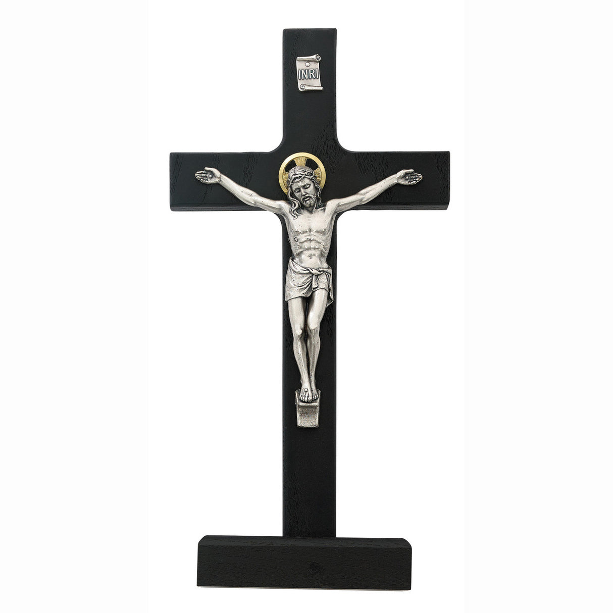 8 inch Standing Black Crucifix - no. 80-62