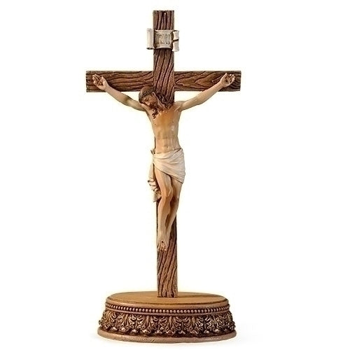 Standing 8.5 inch Full Color Crucifix